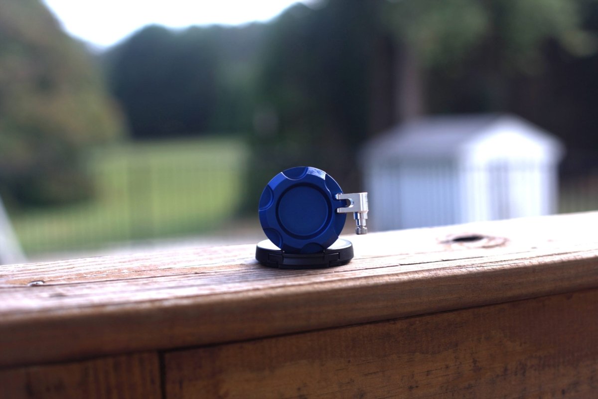 TDMI Billet Coolant Reservoir Cap 2015 - 2023 WRX and STI - JDMuscleDust BlueStandard Logo