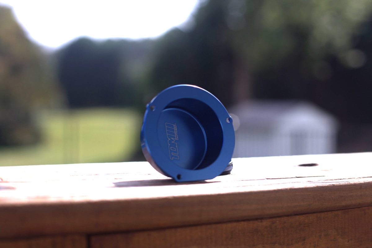 TDMI Billet Vacuum Cap 2015 - 2021 WRX - JDMuscleDust BlueStandard Logo
