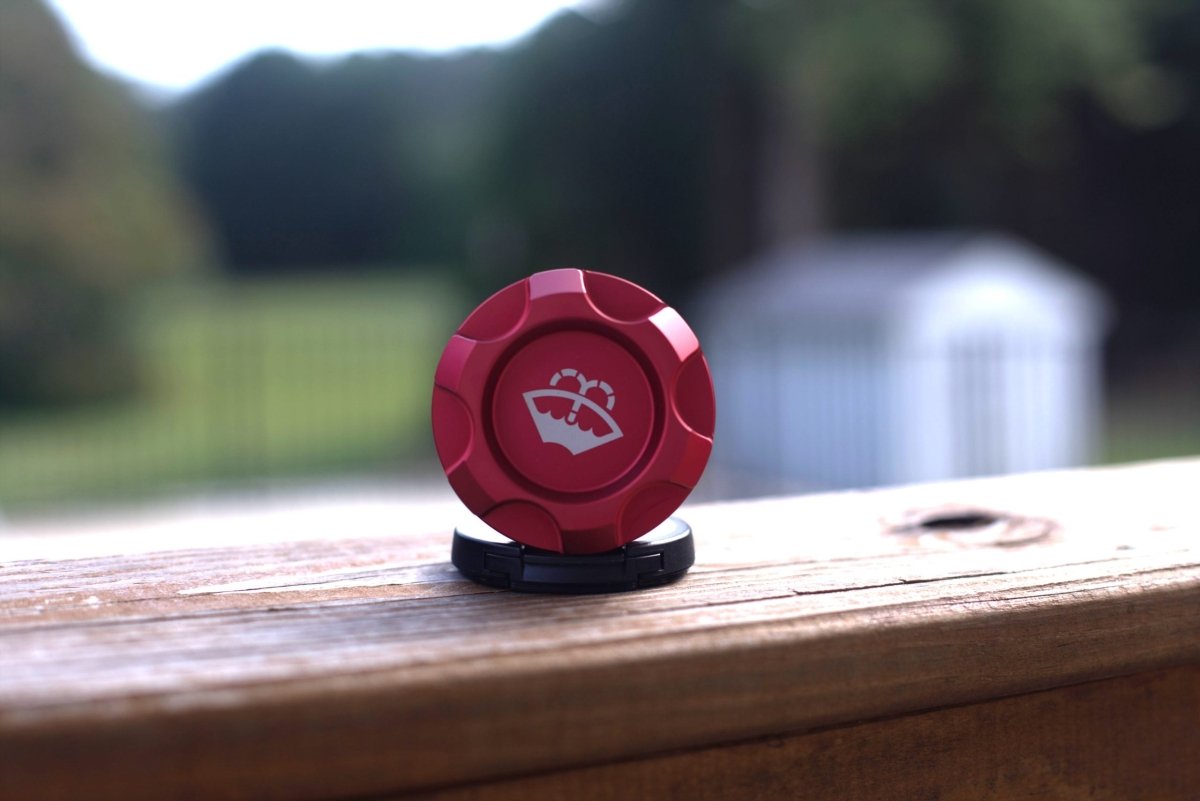 TDMI Billet Washer Fluid Reservoir Cap 2015 - 2021 WRX and STI - JDMuscleDust BlueStandard Logo