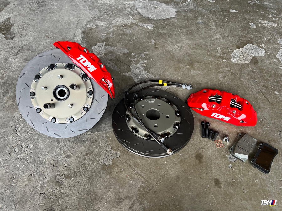 TDMI "EL" Series - "4 - PISTON" FRONT - Big Brake Kit | VB 2022+ WRX - JDMuscleBig Brake KitsRed / Black Lettering