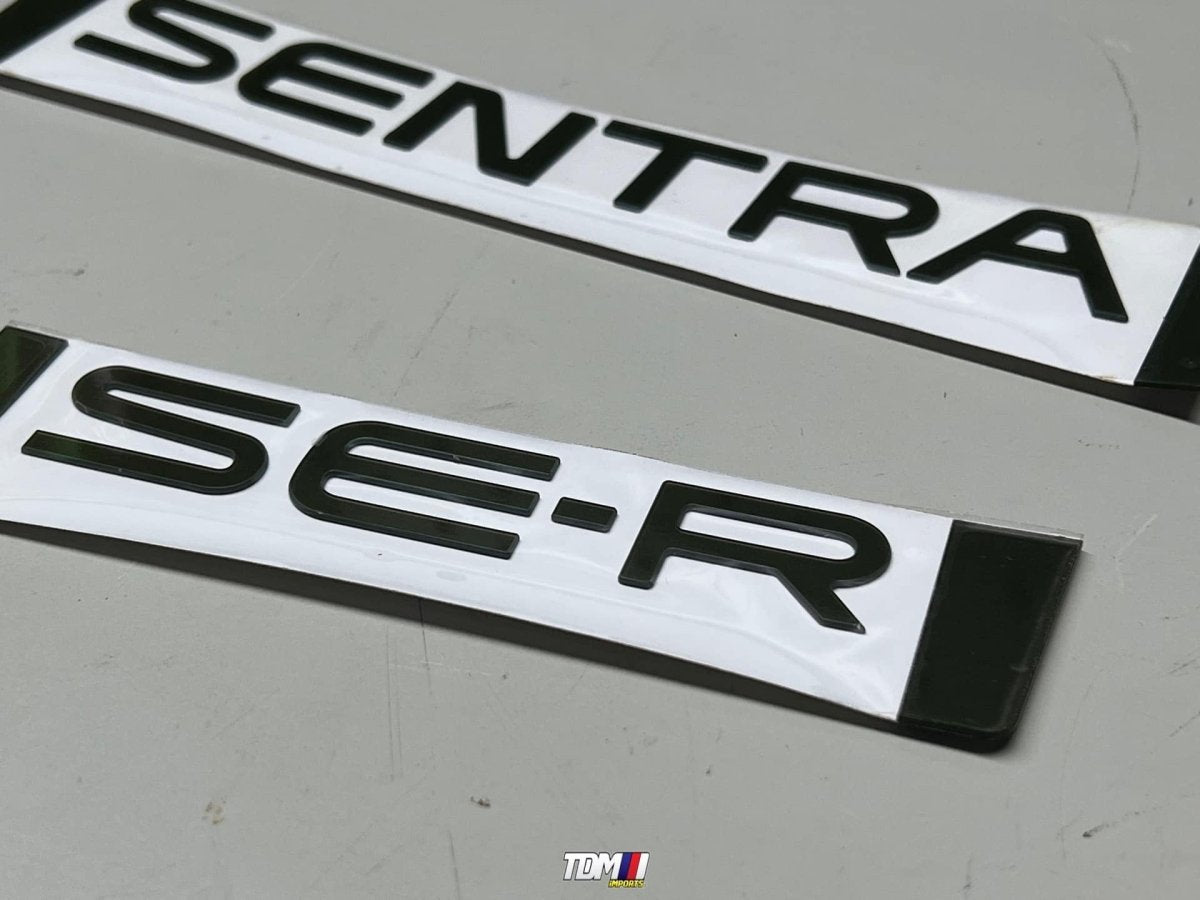 TDMi Reproduction | B13 Sentra Trunk Badge - JDMuscleBlack