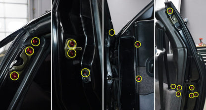 Titanium Hardware Door Kit - Nissan 300ZX (1990 - 1999) - JDMuscleHardware KitsNIS-064-Ti-BLKBlack