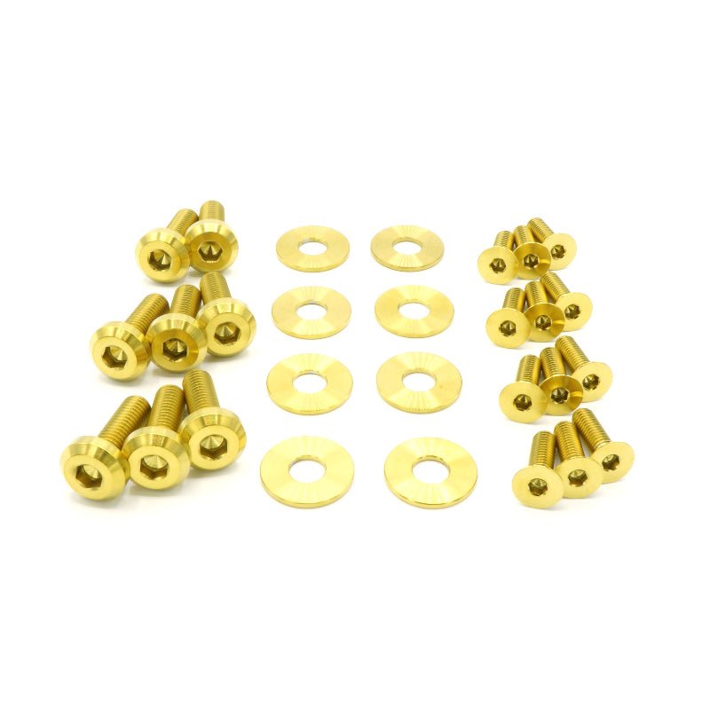 Titanium Hardware Door Kit - Subaru Impreza GC8 (1992 - 2001) - JDMuscleHardware KitsSUB-026-Ti-GLDGold