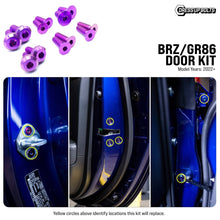 Titanium Hardware Door Kit - Toyota GR86/Subaru BRZ (2022+) - JDMuscleHardware KitsTOY-046-Ti-PRPPurple