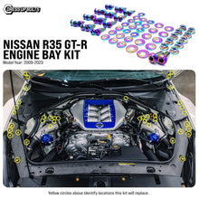 Titanium Hardware Engine Bay Kit - Nissan R35 GT - R (2009 - 2023) - JDMuscleHardware KitsNIS-035-Ti-TBCosmic Burn