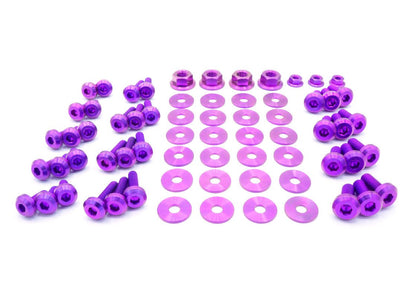 Titanium Hardware Engine Bay Kit - Nissan Skyline GT - R (R32) - JDMuscleHardware KitsNIS-028-Ti-PRPPurple