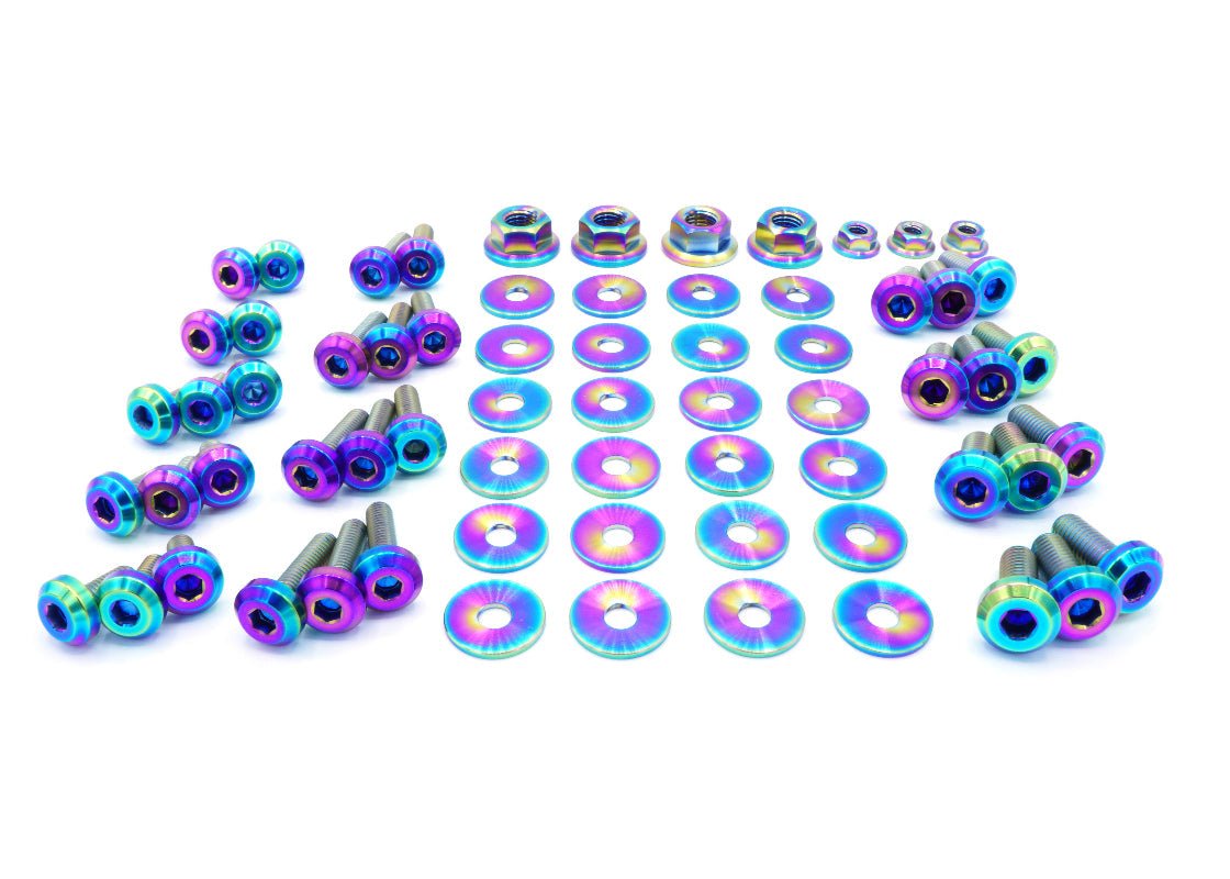 Titanium Hardware Engine Bay Kit - Nissan Skyline GT - R (R32) - JDMuscleHardware KitsNIS-028-Ti-TBCosmic Burn