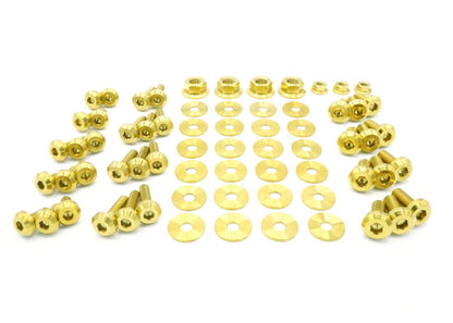 Titanium Hardware Engine Bay Kit - Nissan Skyline GT - R (R32) - JDMuscleHardware KitsNIS-028-Ti-GLDGold