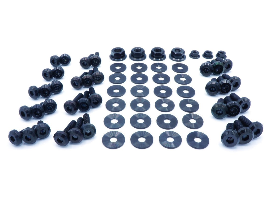 Titanium Hardware Engine Bay Kit - Nissan Skyline GT - R (R32) - JDMuscleHardware KitsNIS-028-Ti-BLKBlack