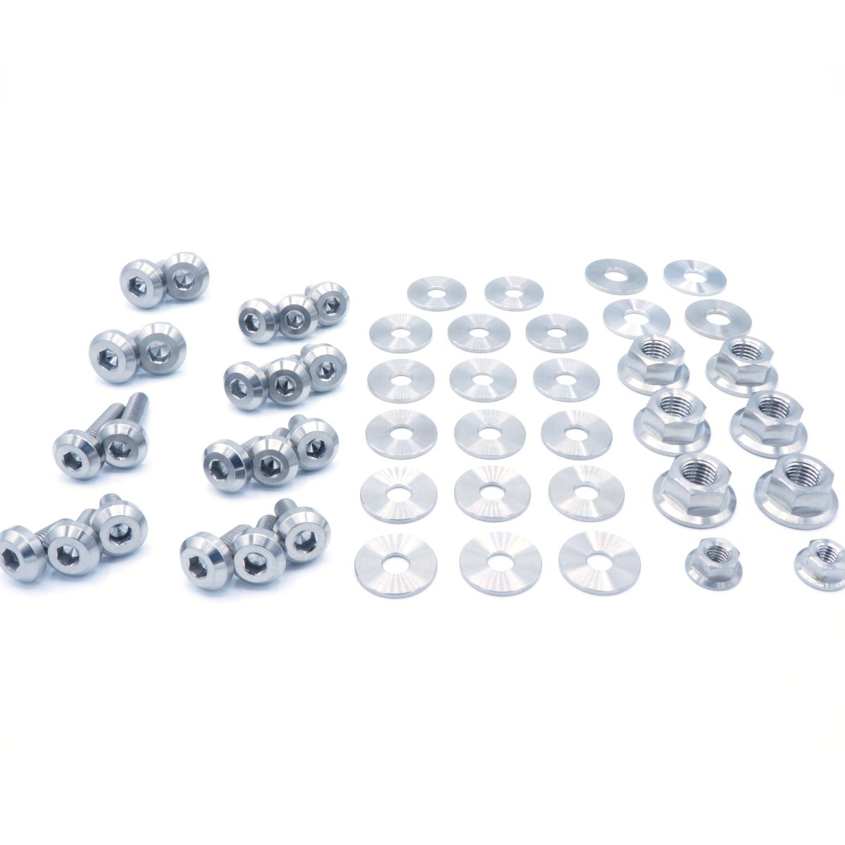 Titanium Hardware Engine Bay Kit - Nissan Skyline GTS - R (R31) - JDMuscleHardware KitsNIS-040-Ti-POLPolished