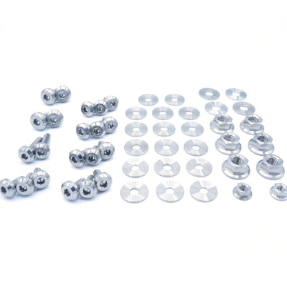 Titanium Hardware Engine Bay Kit - Nissan Skyline GTS - R (R31) - JDMuscleHardware KitsNIS-040-Ti-POLPolished