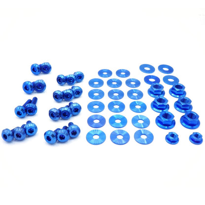 Titanium Hardware Engine Bay Kit - Nissan Skyline GTS - R (R31) - JDMuscleHardware KitsNIS-040-Ti-BLUBlue