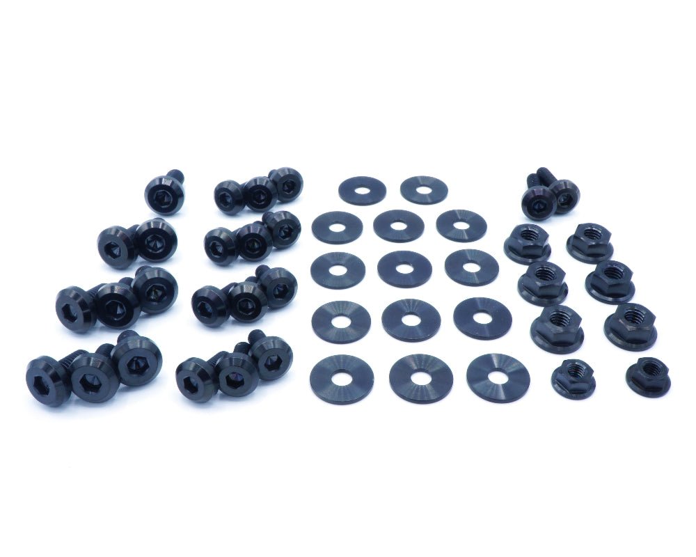 Titanium Hardware Engine Bay Kit - Subaru Forester (2003 - 2005) - JDMuscleHardware KitsSUB-013-Ti-BLKBlack
