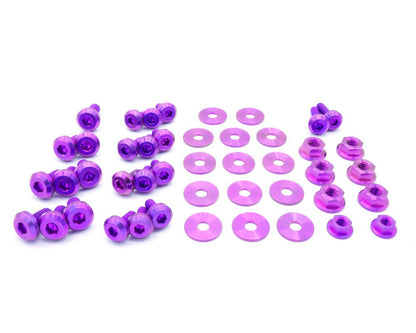 Titanium Hardware Engine Bay Kit - Subaru Forester (2003 - 2005) - JDMuscleHardware KitsSUB-013-Ti-PRPPurple