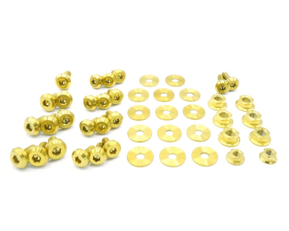 Titanium Hardware Engine Bay Kit - Subaru Forester (2003 - 2005) - JDMuscleHardware KitsSUB-013-Ti-GLDGold