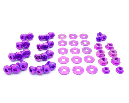Titanium Hardware Engine Bay Kit - Subaru Forester (2006 - 2008) - JDMuscleHardware KitsSUB-012-Ti-PRPPurple