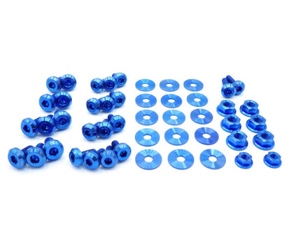 Titanium Hardware Engine Bay Kit - Subaru Forester (2006 - 2008) - JDMuscleHardware KitsSUB-012-Ti-BLUBlue