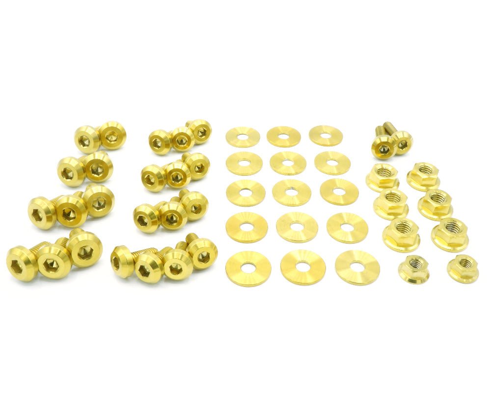 Titanium Hardware Engine Bay Kit - Subaru Forester (2006 - 2008) - JDMuscleHardware KitsSUB-012-Ti-GLDGold