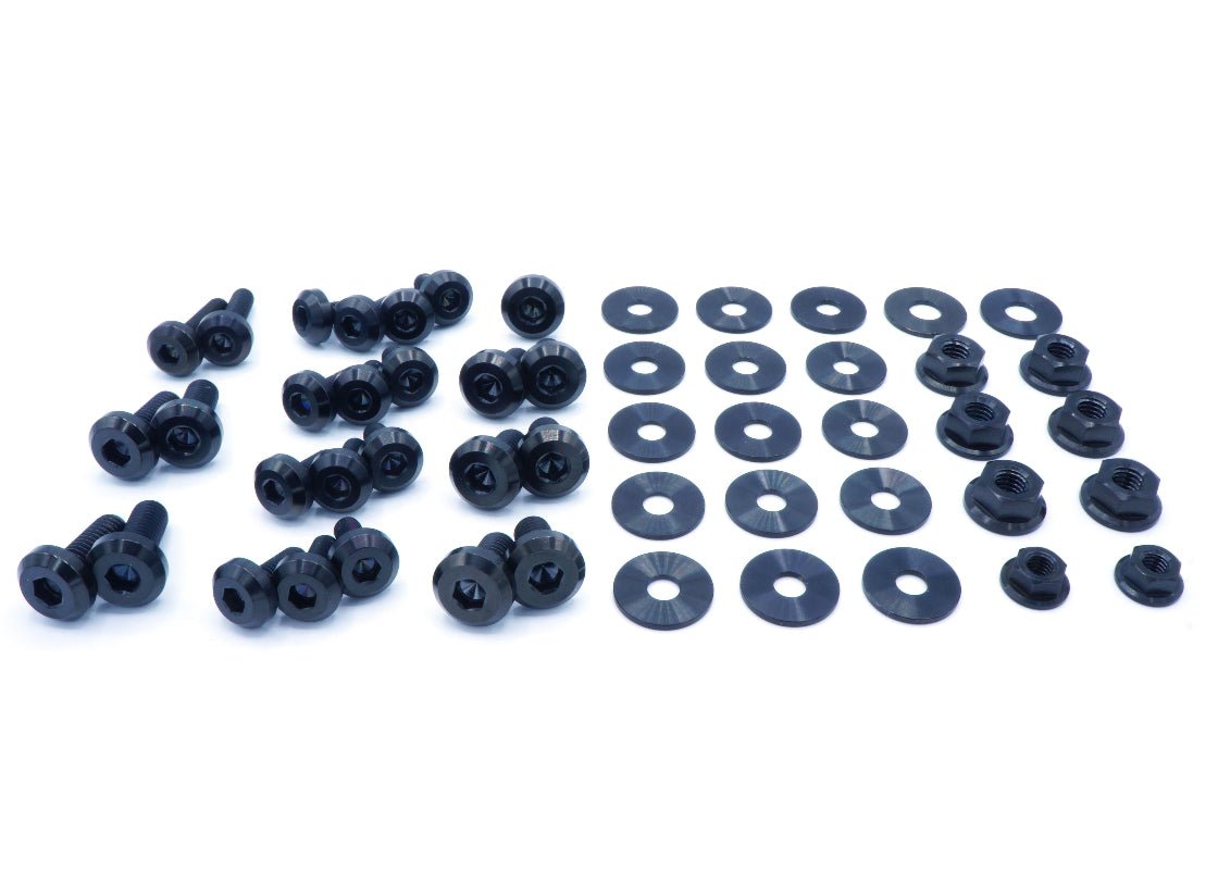 Titanium Hardware Engine Bay Kit - Subaru WRX/STI (2002 - 2003) - JDMuscleHardware KitsSUB-011-Ti-BLKBlack