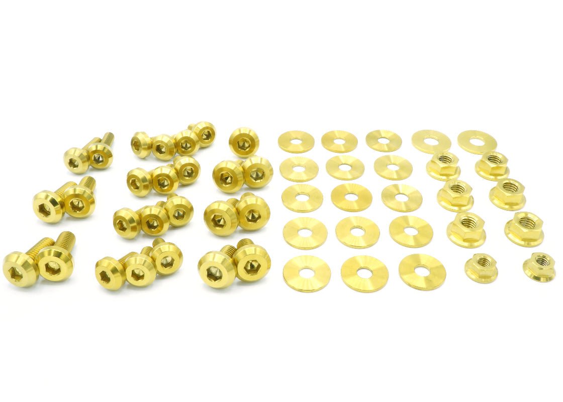 Titanium Hardware Engine Bay Kit - Subaru WRX/STI (2002 - 2003) - JDMuscleHardware KitsSUB-011-Ti-GLDGold