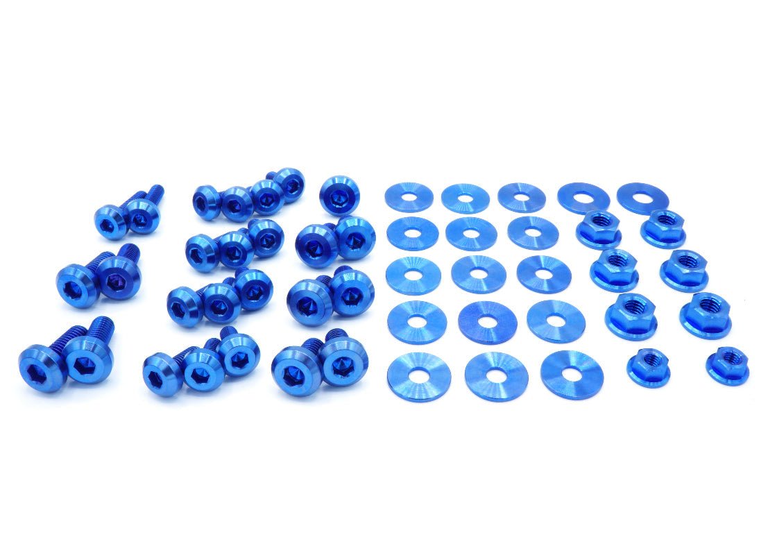 Titanium Hardware Engine Bay Kit - Subaru WRX/STI (2002 - 2003) - JDMuscleHardware KitsSUB-011-Ti-BLUBlue