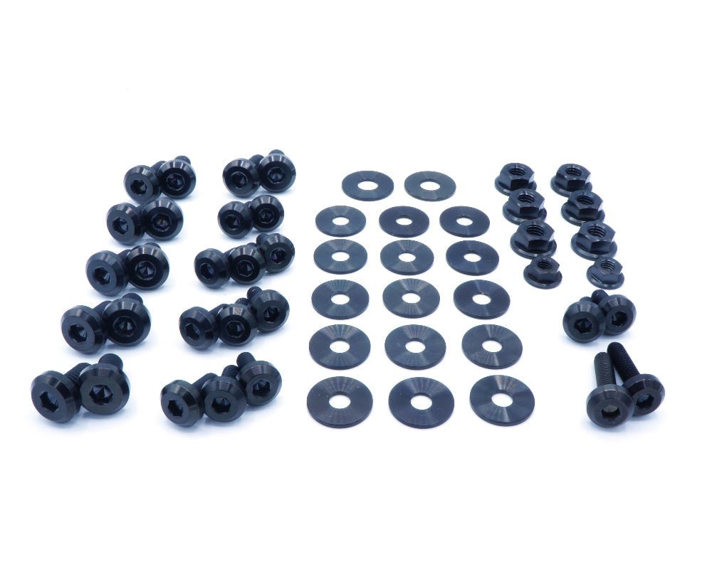 Titanium Hardware Engine Bay Kit - Subaru WRX/STI (2004 - 2005) - JDMuscleHardware KitsSUB-003-Ti-BLKBlack
