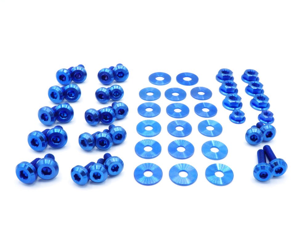 Titanium Hardware Engine Bay Kit - Subaru WRX/STI (2004 - 2005) - JDMuscleHardware KitsSUB-003-Ti-BLUBlue