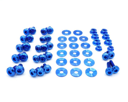Titanium Hardware Engine Bay Kit - Subaru WRX/STI (2004 - 2005) - JDMuscleHardware KitsSUB-003-Ti-BLUBlue