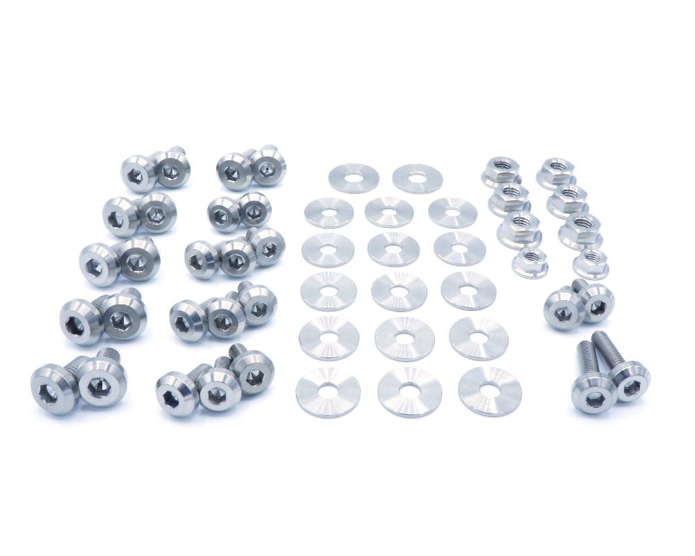 Titanium Hardware Engine Bay Kit - Subaru WRX/STI (2004 - 2005) - JDMuscleHardware KitsSUB-003-Ti-POLPolished