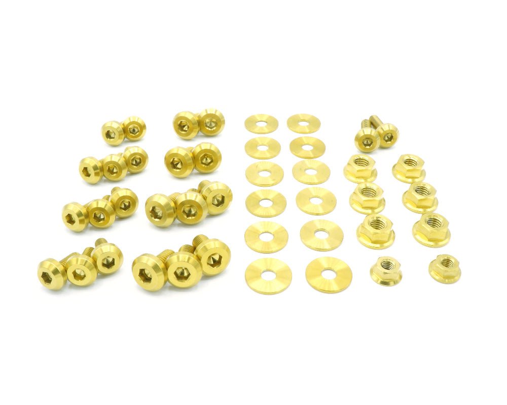 Titanium Hardware Engine Bay Kit - Subaru WRX/STI (2006 - 2007) - JDMuscleHardware KitsSUB-001-Ti-GLDGold