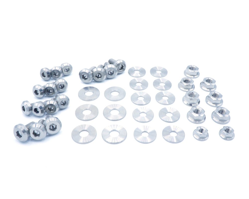 Titanium Hardware Engine Bay Kit - Subaru WRX/STI (2008 - 2014) - JDMuscleHardware KitsSUB-005-Ti-POLPolished