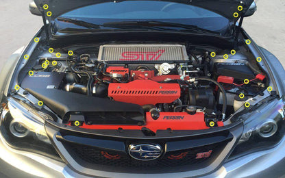 Titanium Hardware Engine Bay Kit - Subaru WRX/STI (2008 - 2014) - JDMuscleHardware KitsSUB-005-Ti-TBCosmic Burn