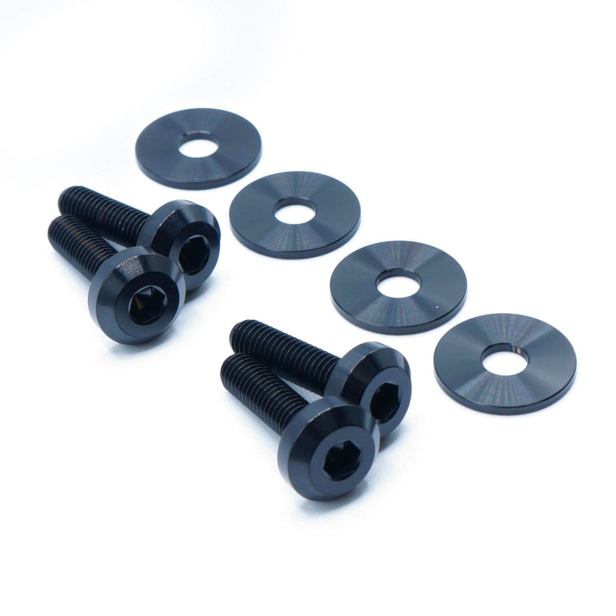 Titanium Hardware Engine Cover Kit - Nissan VR38DETT Engine - JDMuscleHardware KitsNIS-039-Ti-BLKBlack