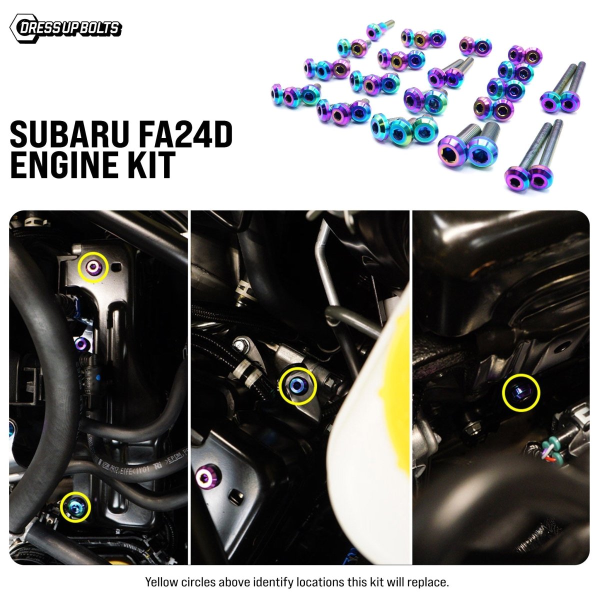 Titanium Hardware Engine Kit - Subaru FA24D Engine - JDMuscleHardware KitsSUB-030-Ti-TBCosmic Burn