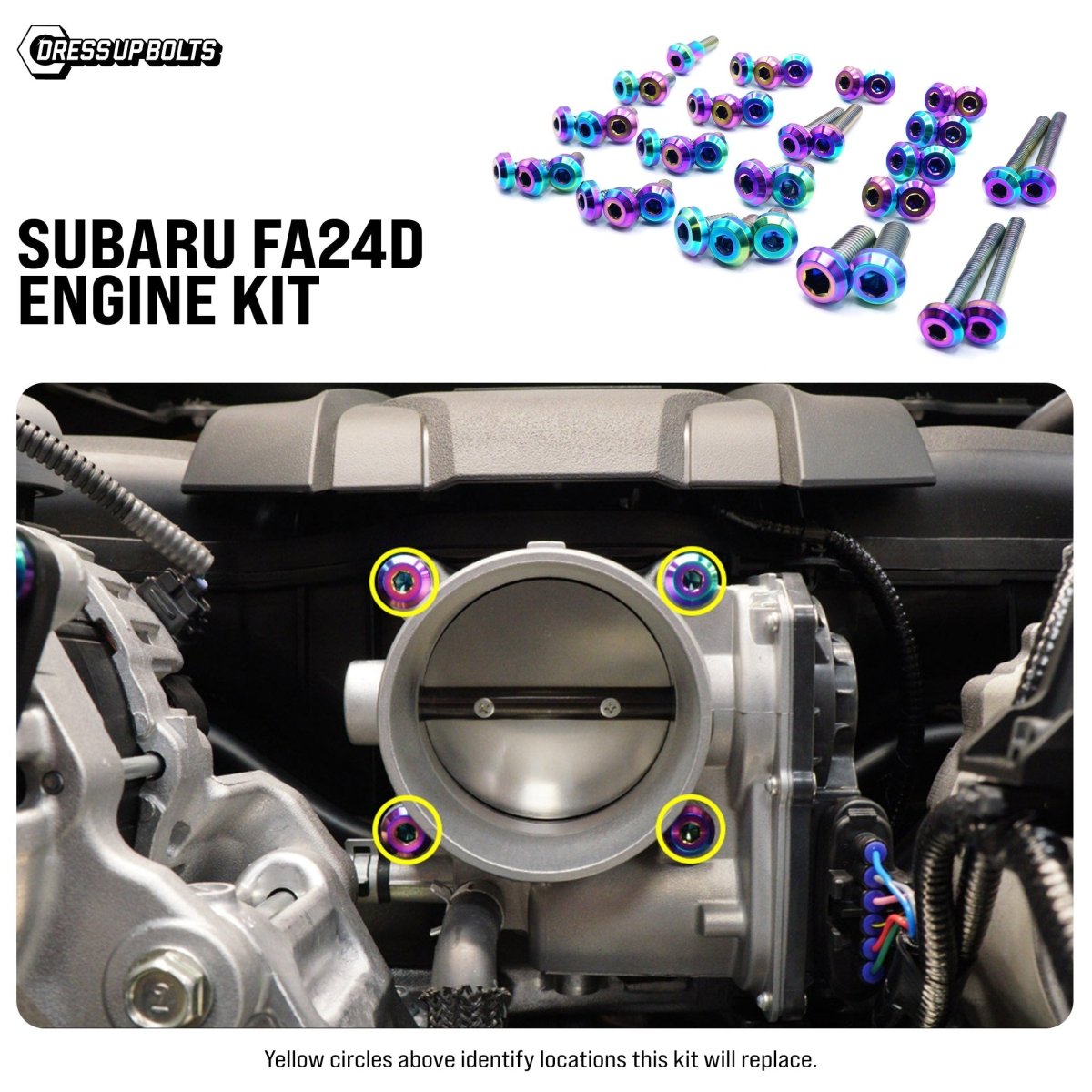 Titanium Hardware Engine Kit - Subaru FA24D Engine - JDMuscleHardware KitsSUB-030-Ti-TBCosmic Burn
