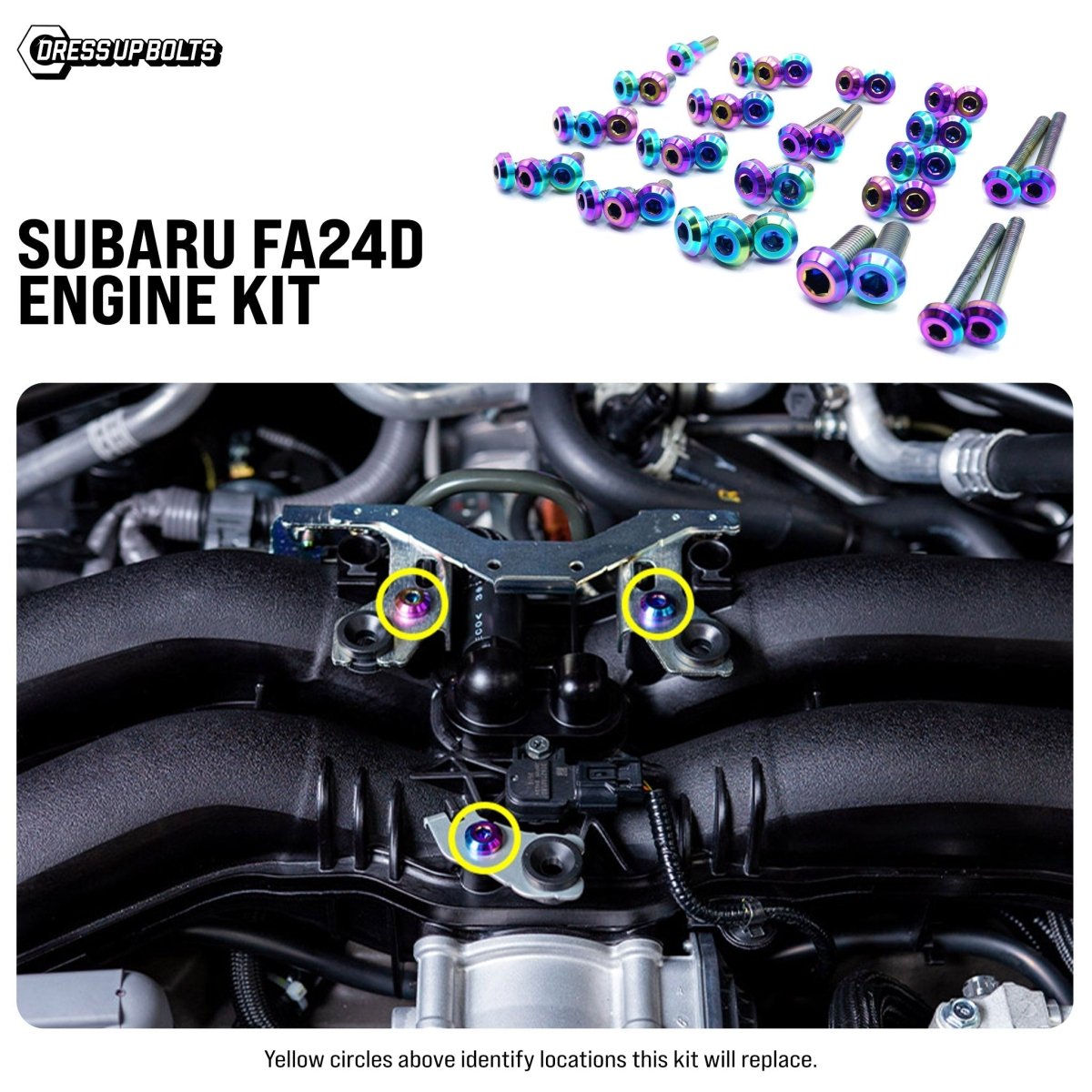 Titanium Hardware Engine Kit - Subaru FA24D Engine - JDMuscleHardware KitsSUB-030-Ti-TBCosmic Burn