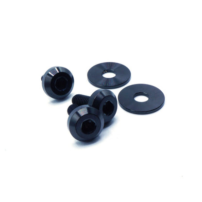 Titanium Hardware Fuel Door Kit - Honda Civic Si (2012 - 2015) - JDMuscleHardware KitsHON-081-Ti-BLKBlack