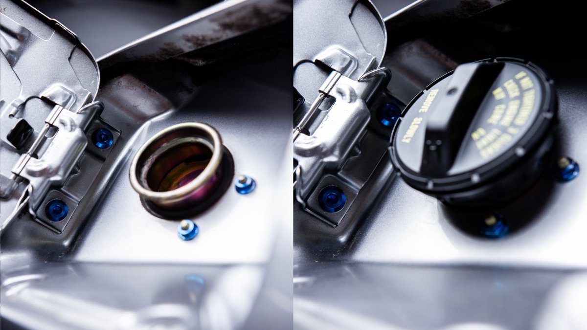 Titanium Hardware Fuel Door Kit - Honda S2000 (2000 - 2009) - JDMuscleHardware KitsHON-046-Ti-POLPolished