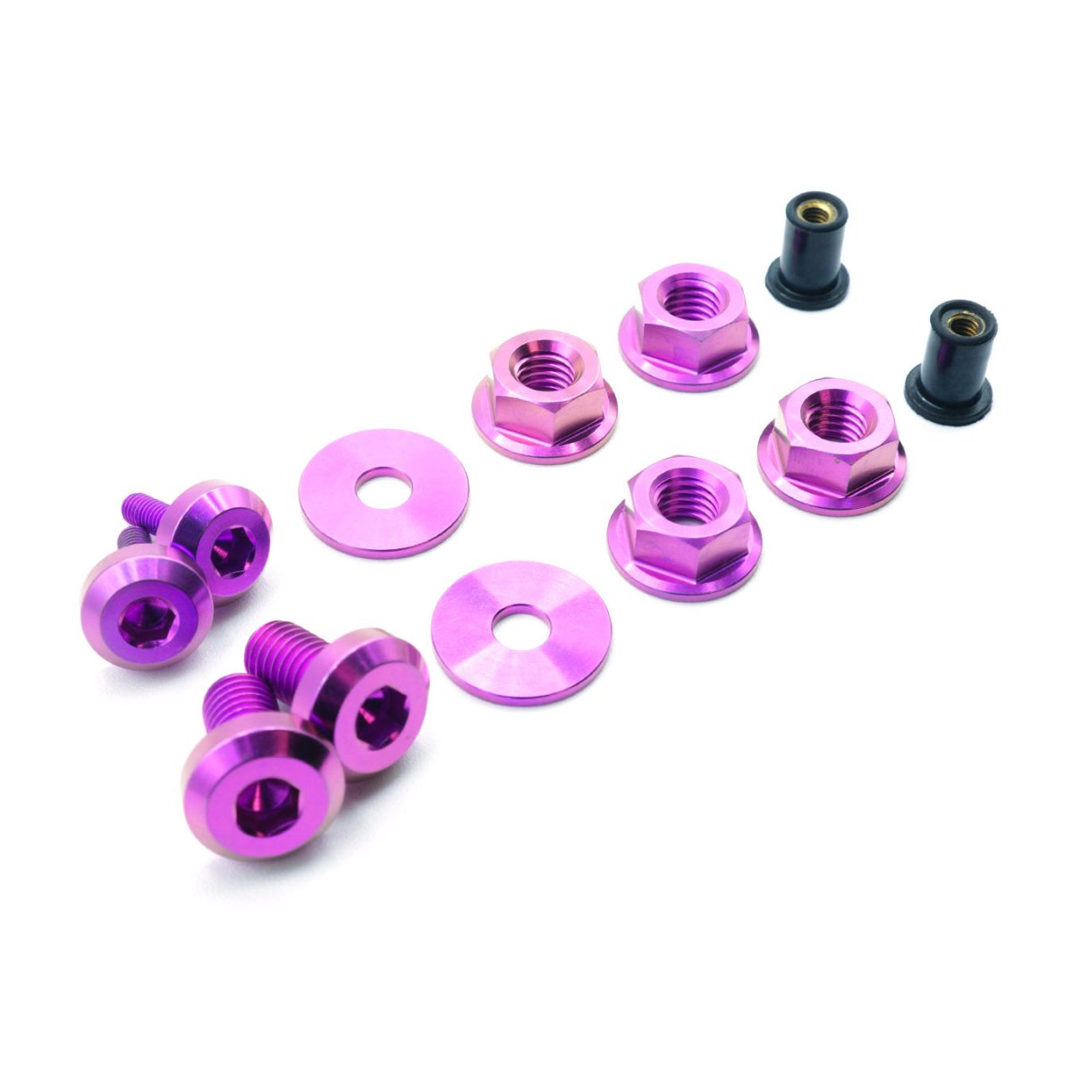 Titanium Hardware Hood Kit - 2023+ Nissan Z - JDMuscleHardware KitsNIS-094-Ti-PRPPurple