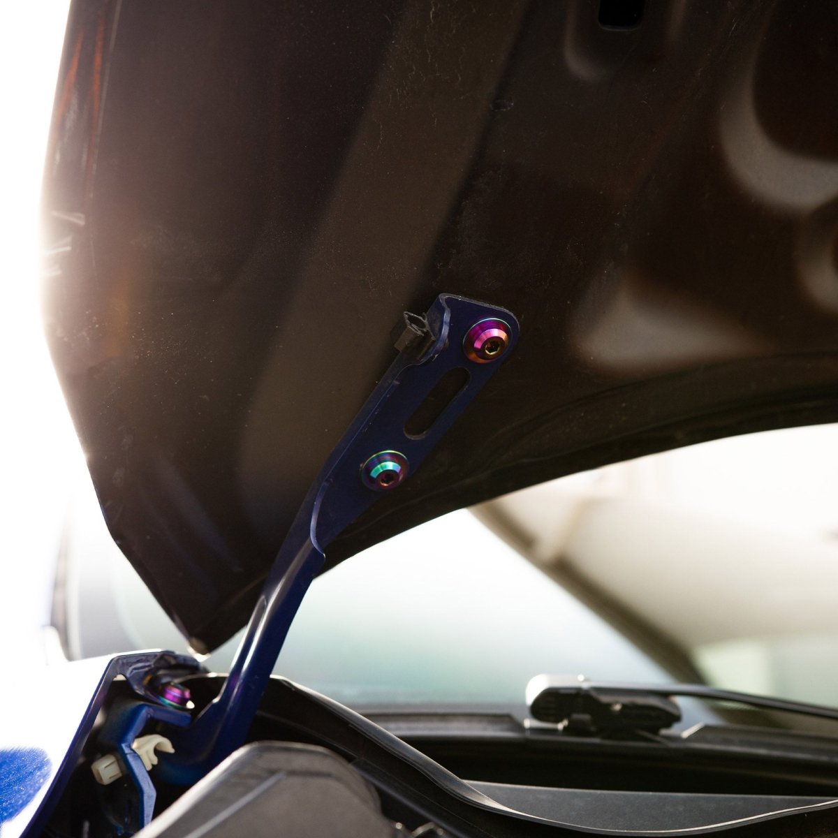 Titanium Hardware Hood Kit - Honda Civic Si (2016 - 2021) - JDMuscleHardware KitsHON-054-Ti-BLKBlack