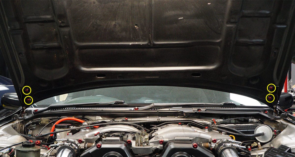 Titanium Hardware Hood Kit - Nissan 300ZX (1990 - 1999) - JDMuscleHardware KitsNIS-063-Ti-PRPPurple