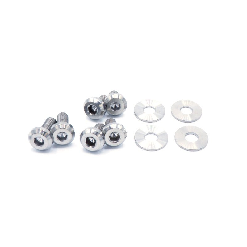 Titanium Hardware Hood Kit - Subaru Impreza GC8 (1992 - 2001) - JDMuscleHardware KitsSUB-023-Ti-POLPolished