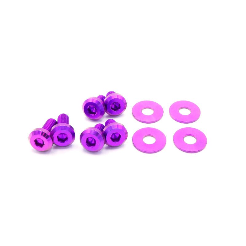 Titanium Hardware Hood Kit - Subaru Impreza GC8 (1992 - 2001) - JDMuscleHardware KitsSUB-023-Ti-PRPPurple