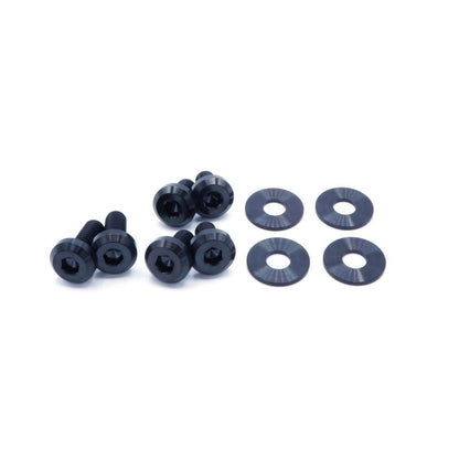 Titanium Hardware Hood Kit - Subaru Impreza GC8 (1992 - 2001) - JDMuscleHardware KitsSUB-023-Ti-BLKBlack