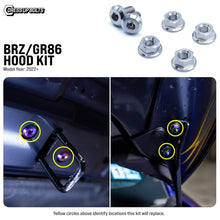 Titanium Hardware Hood Kit - Toyota GR86/Subaru BRZ (2022+) - JDMuscleHardware KitsTOY-045-Ti-POLPolished