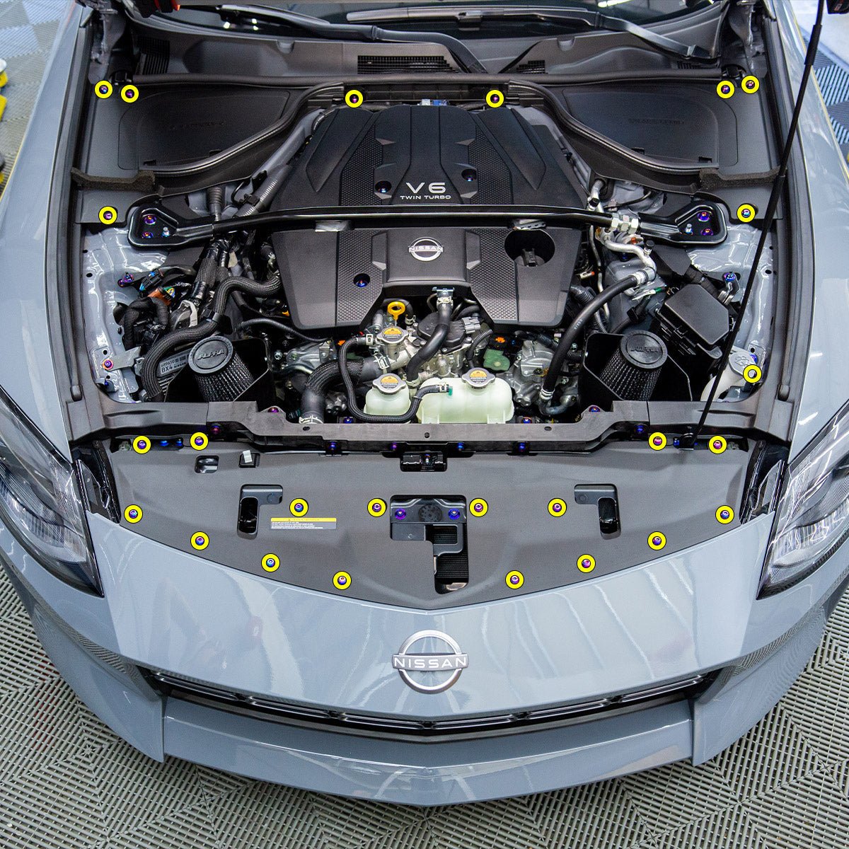 Titanium Hardware Plastic Clip Delete Kit - 2023+ Nissan Z - JDMuscleHardware KitsNIS-093-Ti-TBCosmic Burn