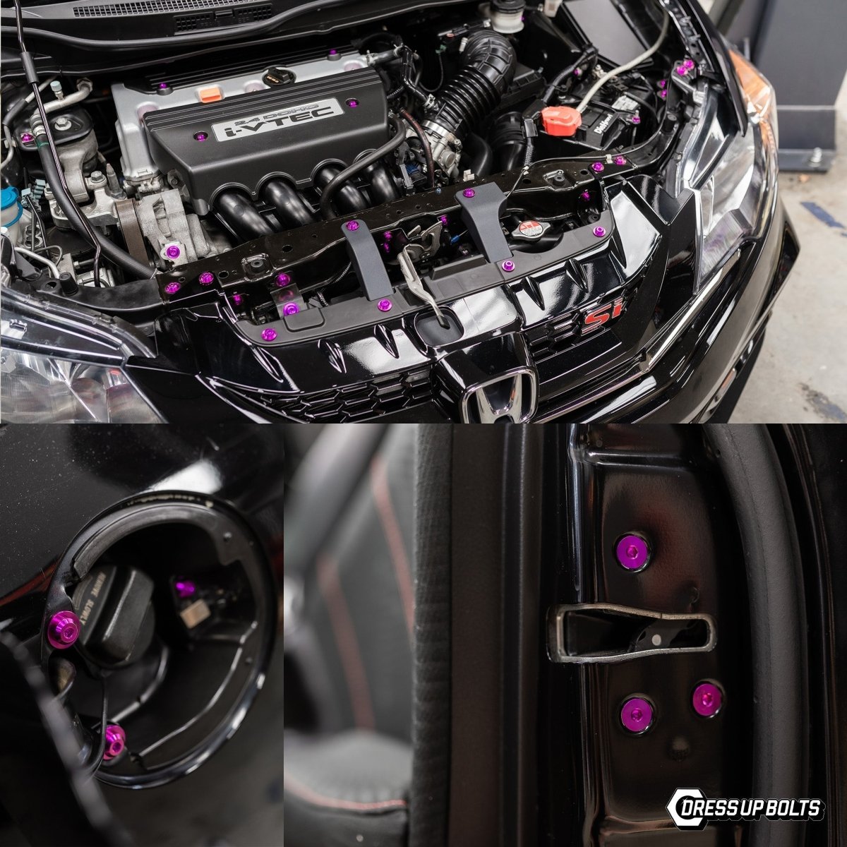 Titanium Hardware Plastic Clip Delete Kit - Honda Civic Si (2012 - 2015) - JDMuscleHardware KitsHON-077-Ti-GLDGold