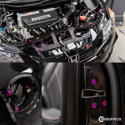 Titanium Hardware Plastic Clip Delete Kit - Honda Civic Si (2012 - 2015) - JDMuscleHardware KitsHON-077-Ti-GLDGold