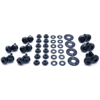 Titanium Hardware RS Hood Kit - Subaru Impreza GC8 (1992 - 2001) - JDMuscleHardware KitsSUB-024-Ti-BLKBlack