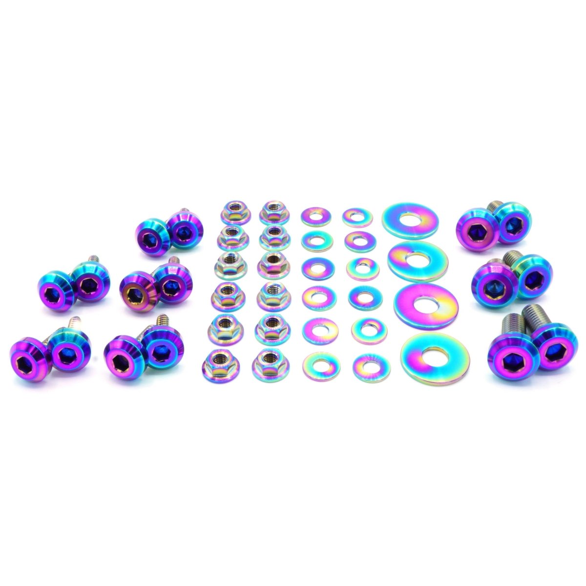 Titanium Hardware RS Hood Kit - Subaru Impreza GC8 (1992 - 2001) - JDMuscleHardware KitsSUB-024-Ti-TBCosmic Burn